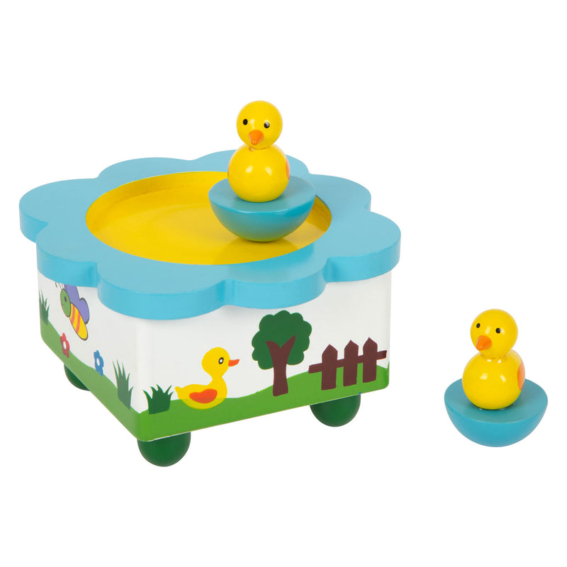 Load image into Gallery viewer, Small foot - houten muziekdoos eend