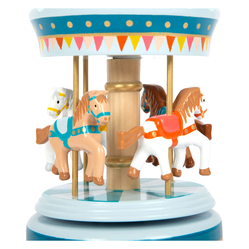 Load image into Gallery viewer, Small foot - houten muziekdoos draaimolen