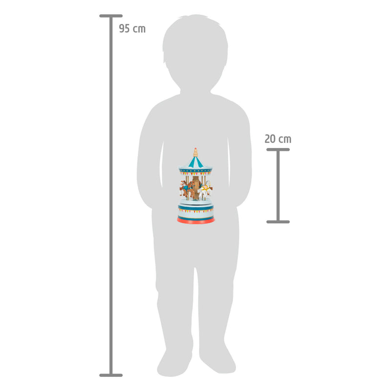 Load image into Gallery viewer, Small foot - houten muziekdoos draaimolen