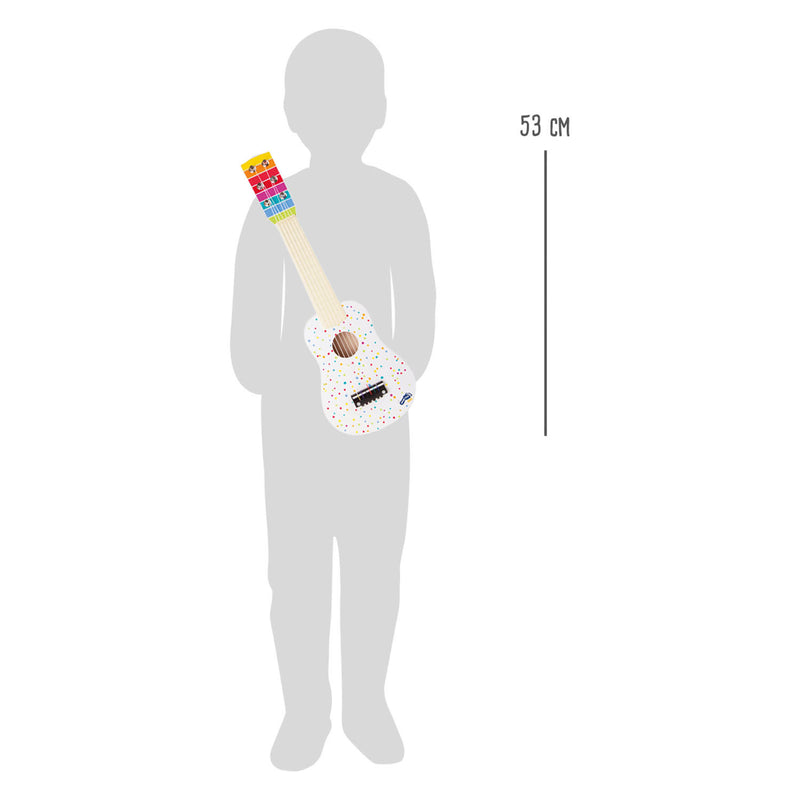 Load image into Gallery viewer, Small foot - houten gitaar met stippen, 53cm
