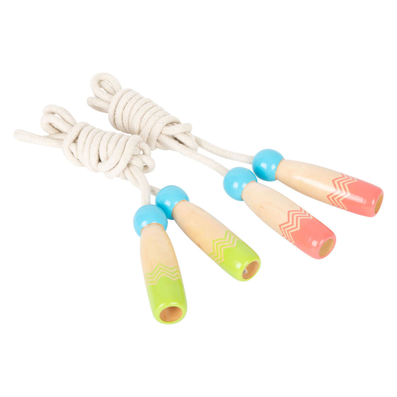 Load image into Gallery viewer, Small foot - houten springtouw met patroon, set van 2
