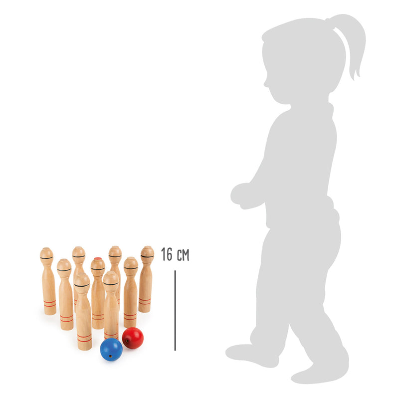 Load image into Gallery viewer, Small foot - houten kegelspel, 11dlg.