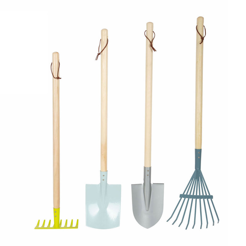 Load image into Gallery viewer, Small foot - houten tuingereedschap, 4dlg.