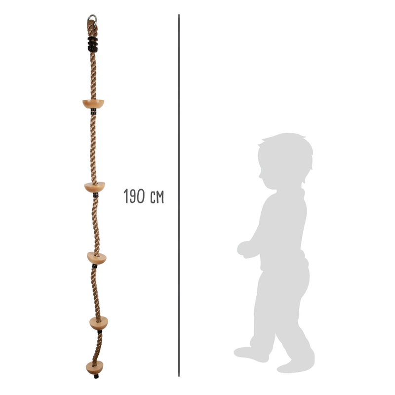 Load image into Gallery viewer, Small foot - klimladder met houten opstapjes, 190cm