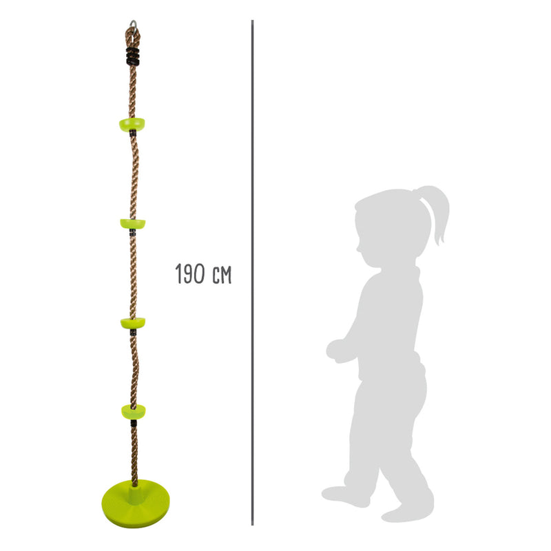 Load image into Gallery viewer, Small foot - klimtouw en schommel 2in1 groen, 190cm