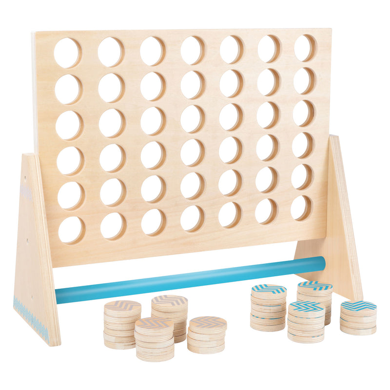 Load image into Gallery viewer, Small foot - houten spel four in a row xxl, 43dlg.