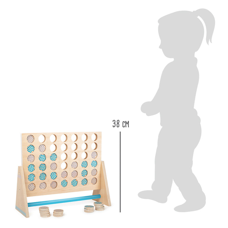 Load image into Gallery viewer, Small foot - houten spel four in a row xxl, 43dlg.