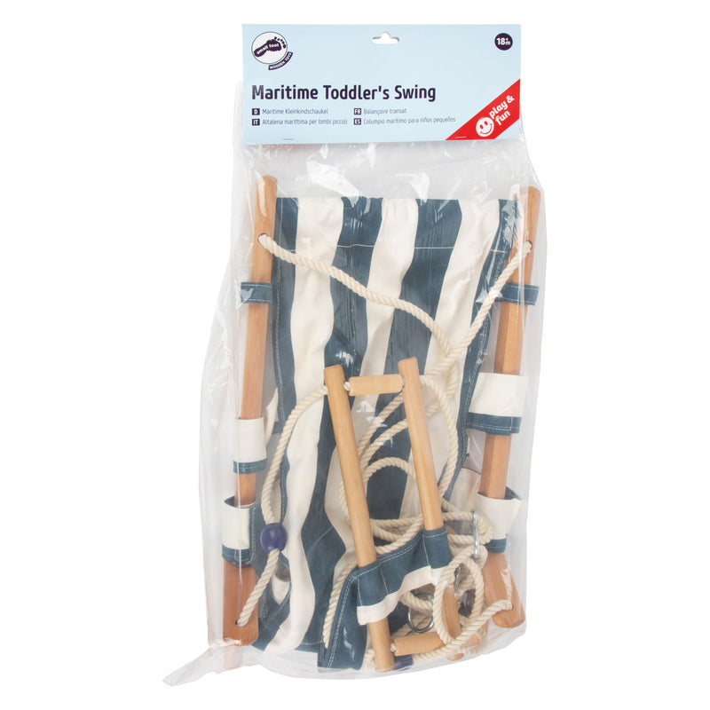 Load image into Gallery viewer, Small foot - houten peuterschommel marineblauw, 120cm
