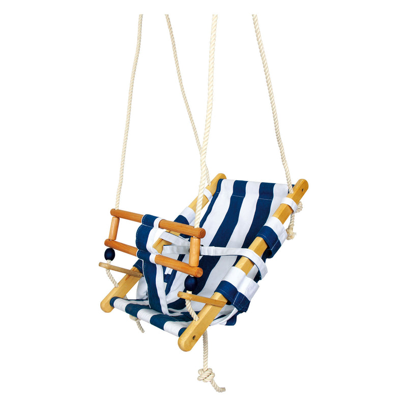 Load image into Gallery viewer, Small foot - houten peuterschommel marineblauw, 120cm