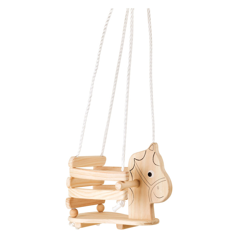 Load image into Gallery viewer, Small foot - houten paardenschommel, 145cm