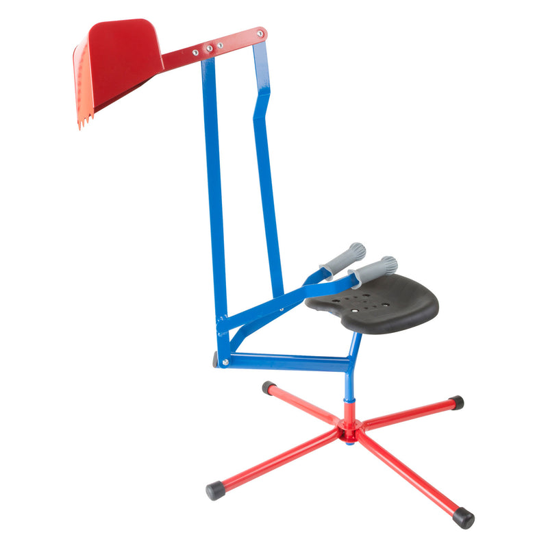 Load image into Gallery viewer, Small Foot Metalen Graafmachine Blauw Rood