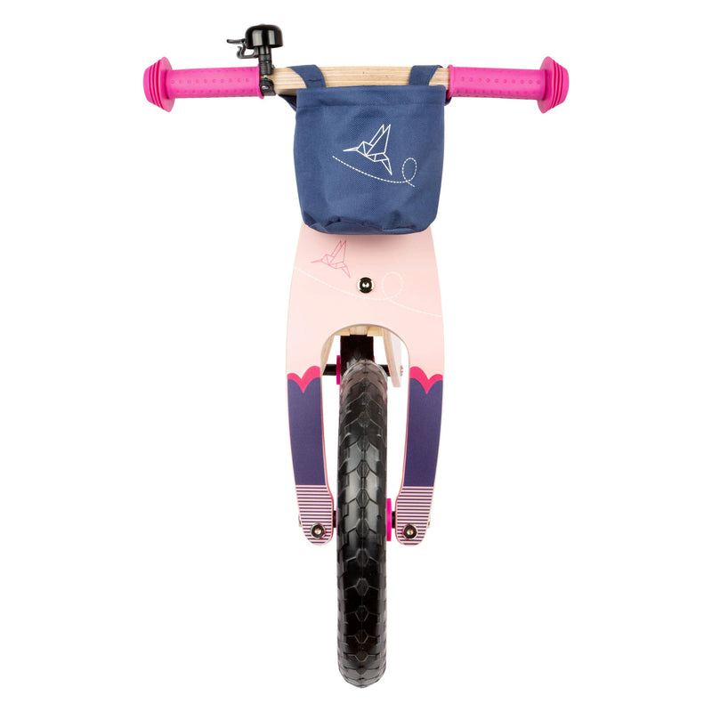 Load image into Gallery viewer, Small foot - houten loopfiets kolibrie roze