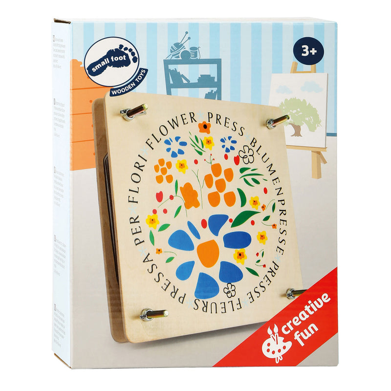 Load image into Gallery viewer, Small foot - houten bloemenpers, 18x18cm