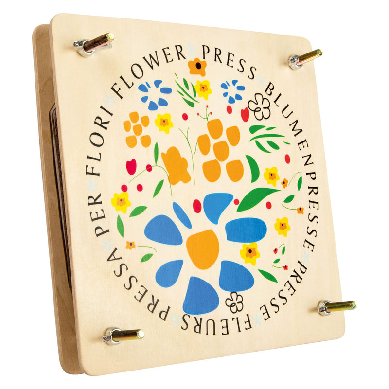 Load image into Gallery viewer, Small foot - houten bloemenpers, 18x18cm