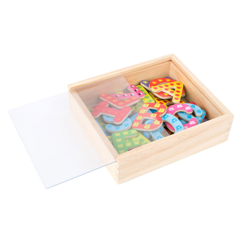 Load image into Gallery viewer, Small foot - houten magnetische letters kleur, 37dlg.