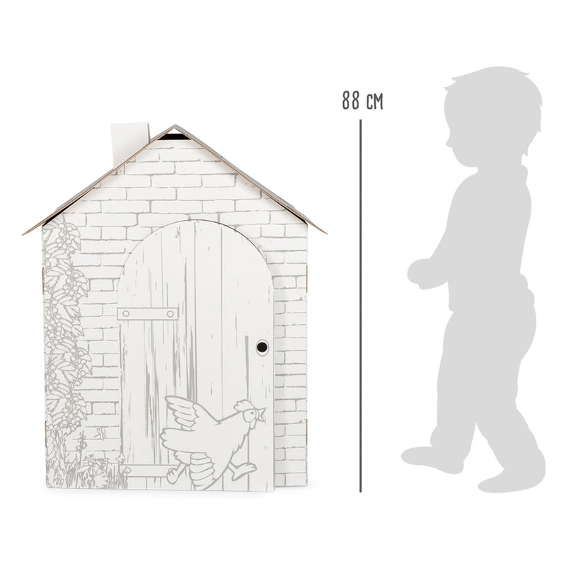 Load image into Gallery viewer, Small foot - kartonnen speelhuis boerderij, 87x71x88cm