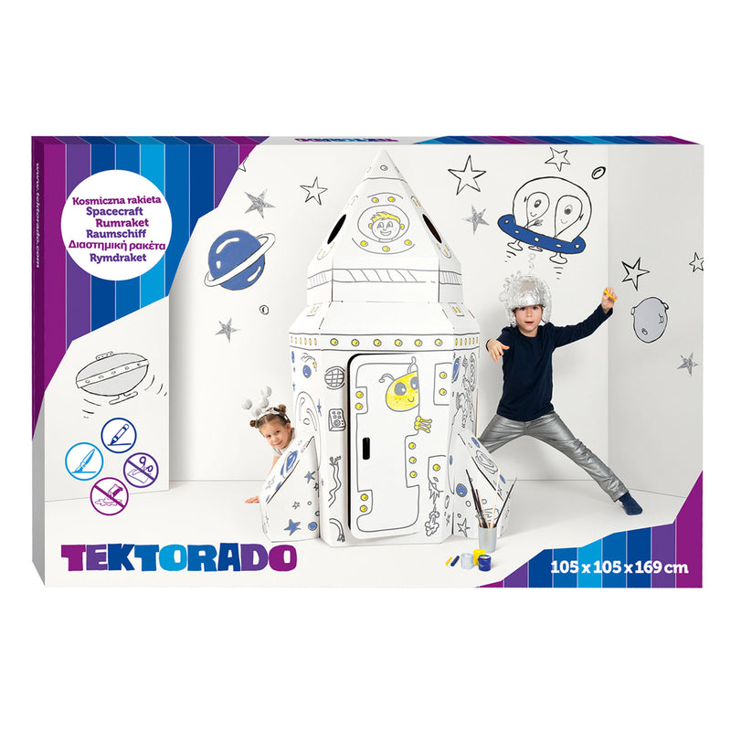 Load image into Gallery viewer, Small Foot Kartonnen Speelhuis Raket, 105x105x169cm