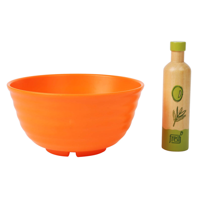 Load image into Gallery viewer, Small foot - houten speeleten salade speelset, 15dlg,