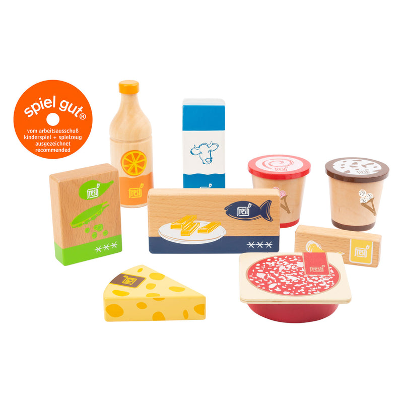 Load image into Gallery viewer, Small foot - houten speeleten koude en bevroren producten, 9dlg.