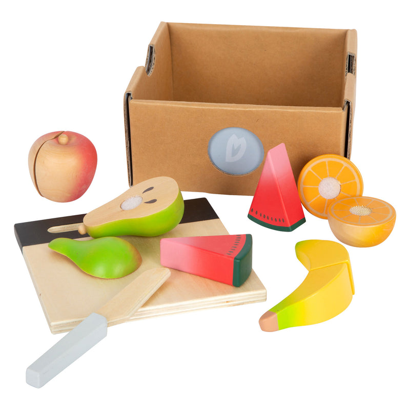 Load image into Gallery viewer, Small foot - houten snij- en speeleten fruit set, 13dlg.