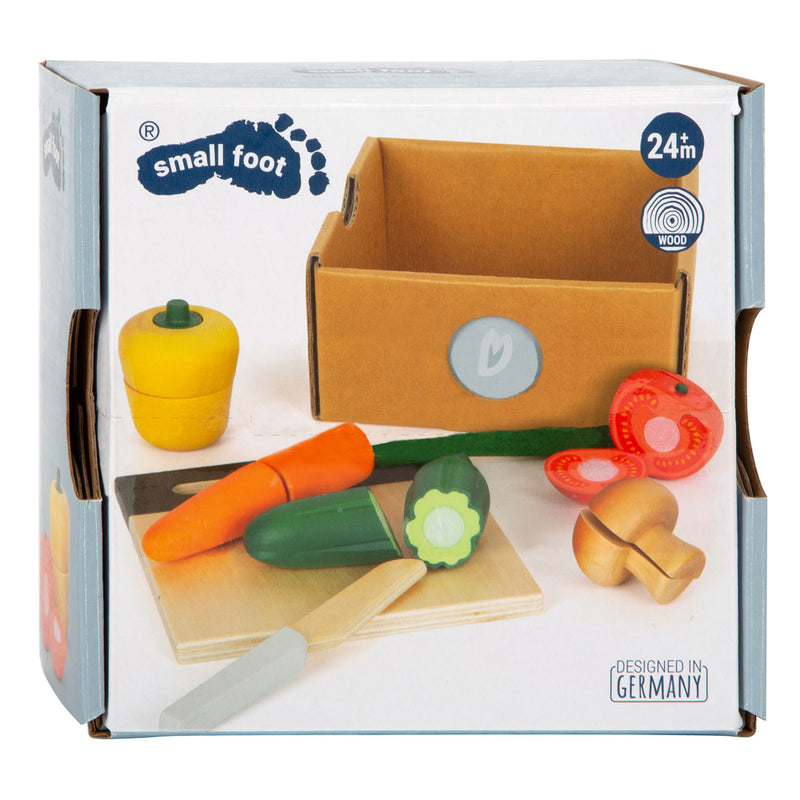 Load image into Gallery viewer, Small foot - houten snij- en speeleten groenten set, 13dlg.