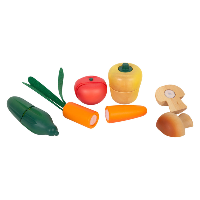 Load image into Gallery viewer, Small foot - houten snij- en speeleten groenten set, 13dlg.