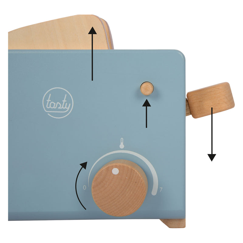 Load image into Gallery viewer, Small foot - houten broodrooster set