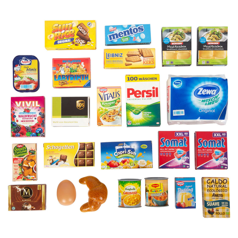 Load image into Gallery viewer, Small foot - speeleten in metalen winkelmandje, 25dlg.