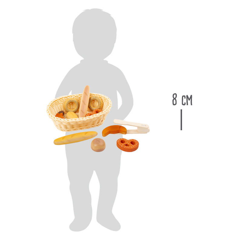 Load image into Gallery viewer, Small foot - kunststof broodmand met speeleten brood, 12dlg.
