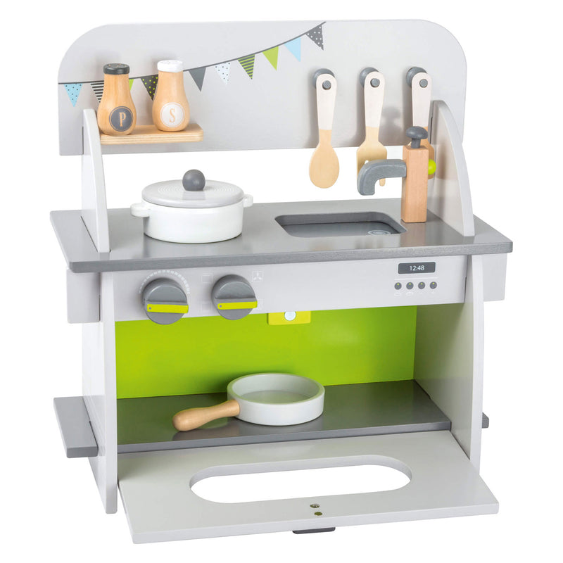 Load image into Gallery viewer, Small foot - houten speelkeuken compact, 9dlg.