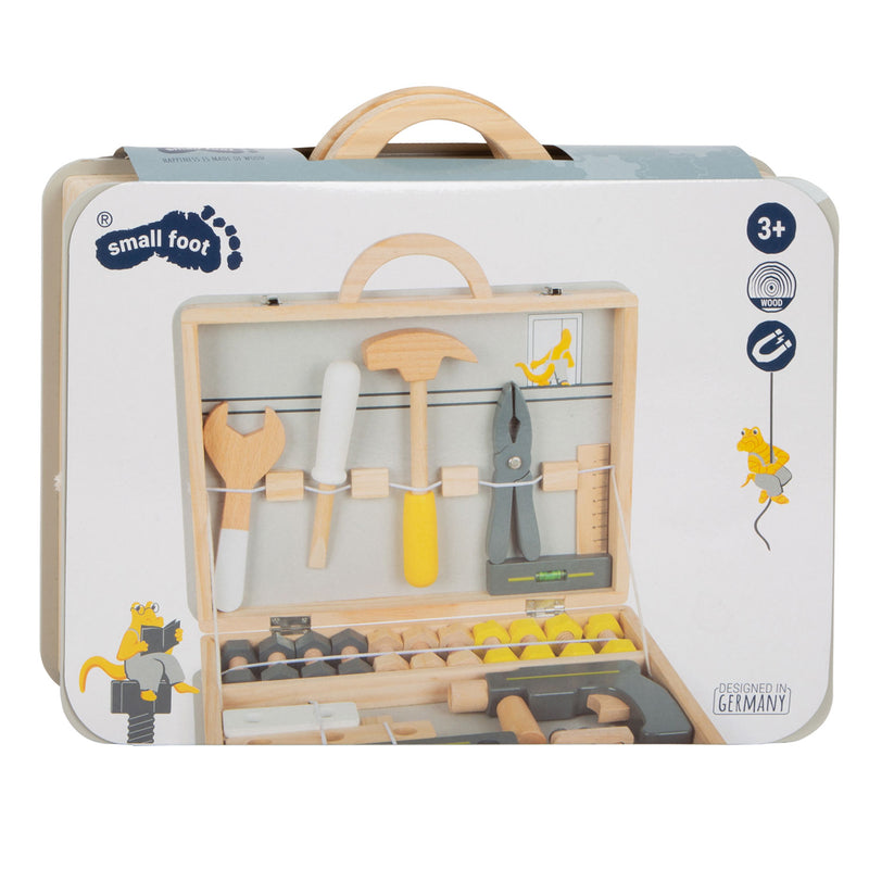 Load image into Gallery viewer, Small foot - houten gereedschapskoffer miniwob, 44dlg,