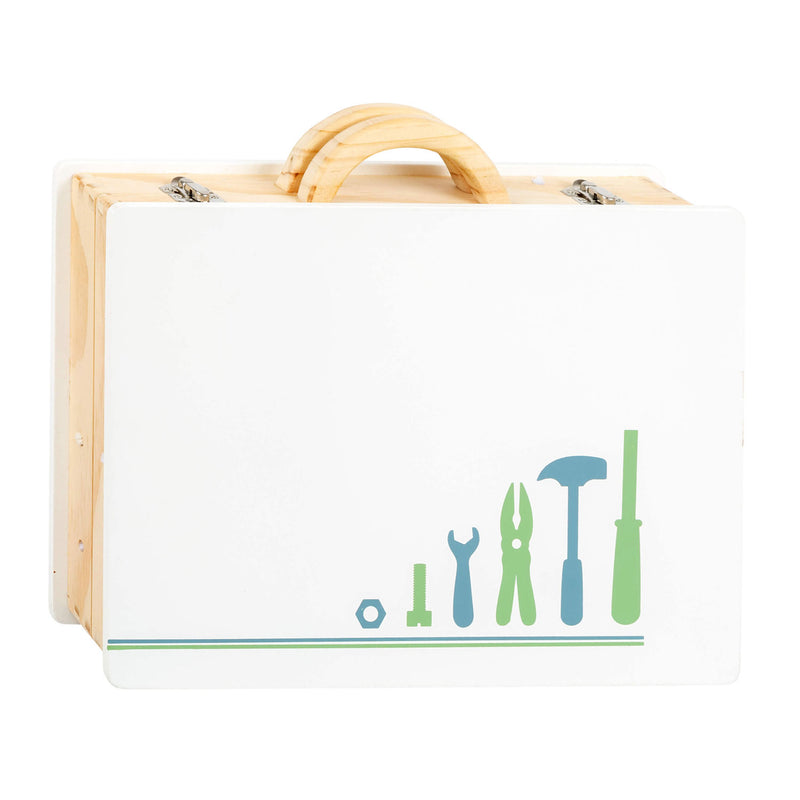 Load image into Gallery viewer, Small foot - houten gereedschapskoffer nordic, 43dlg.