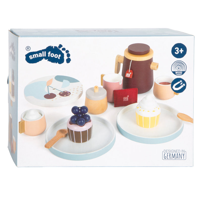 Load image into Gallery viewer, Small foot - houten koffie en theeset tasty, 16dlg.