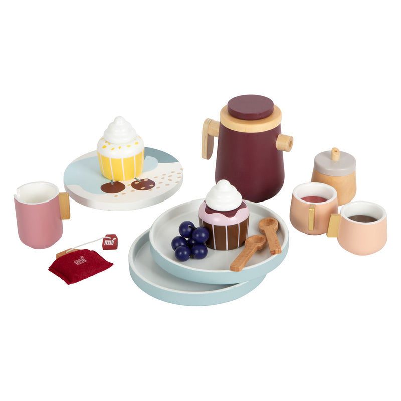 Load image into Gallery viewer, Small foot - houten koffie en theeset tasty, 16dlg.