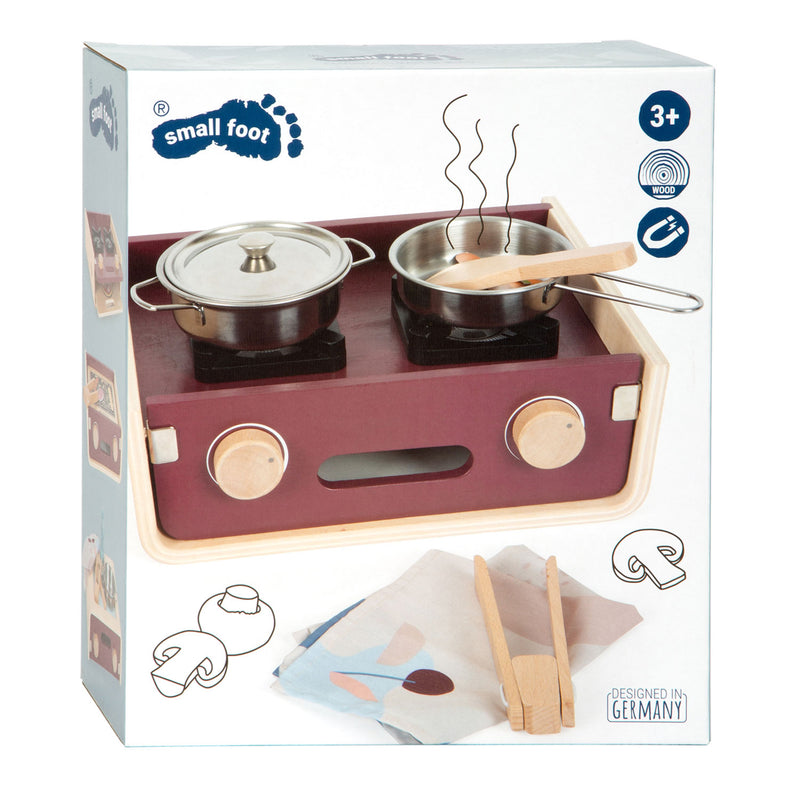 Load image into Gallery viewer, Small foot - houten camping speelkeuken tasty, 9dlg.