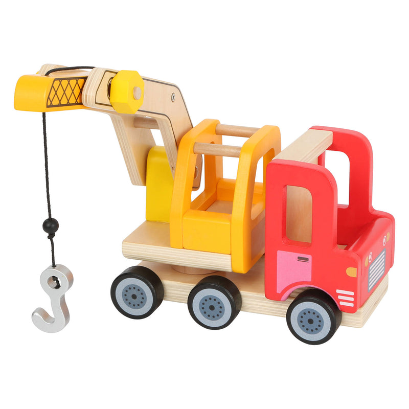 Load image into Gallery viewer, Small Foot Houten Kraannwagen met Beweegbare Kraan