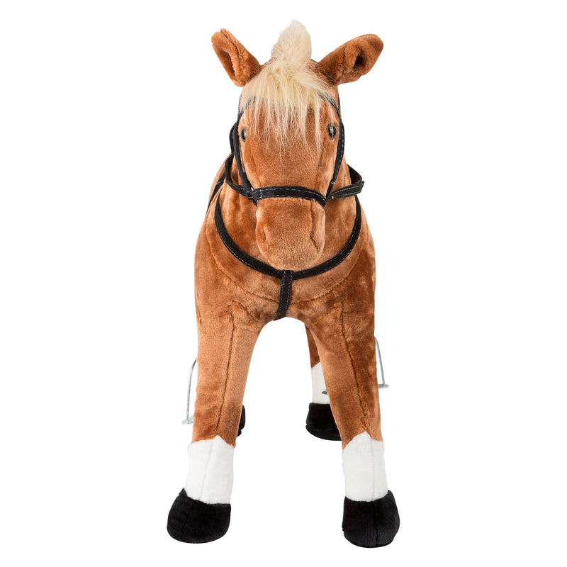 Load image into Gallery viewer, Small Foot Houten Hobbypaard Bruin Staand met Geluid