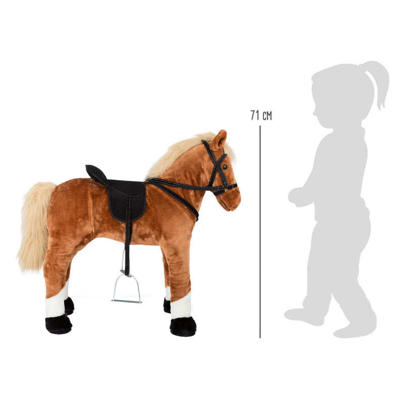 Load image into Gallery viewer, Small Foot Houten Hobbypaard Bruin Staand met Geluid