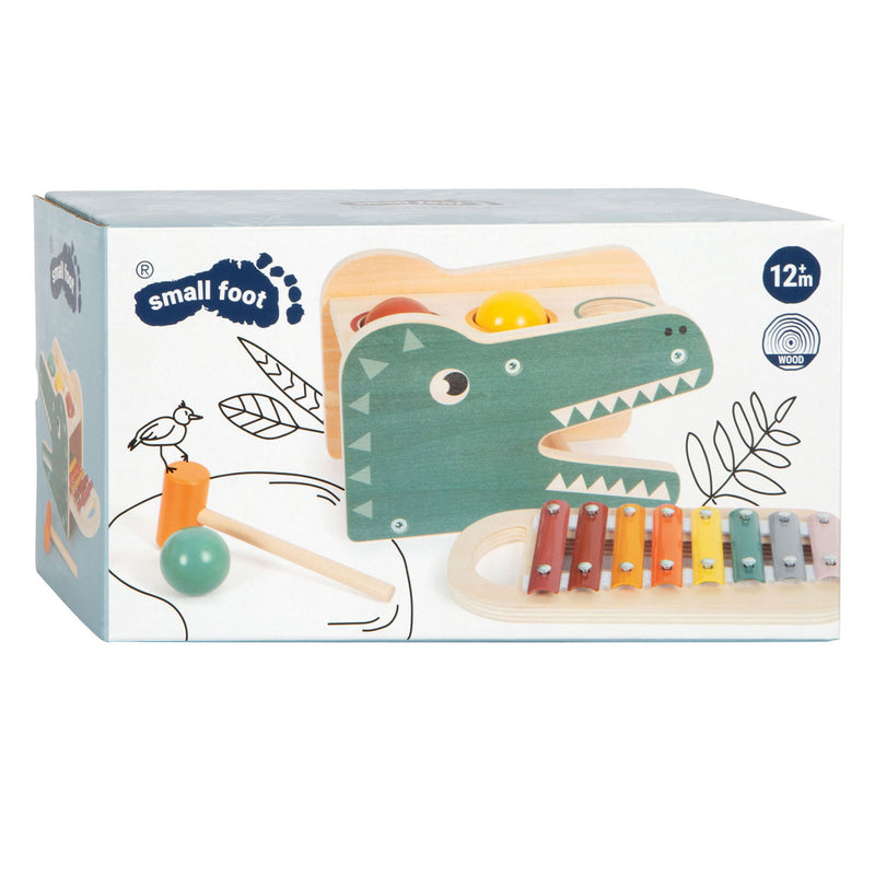 Load image into Gallery viewer, Small foot - houten xylofoon en hamerbank safari, 5dlg.