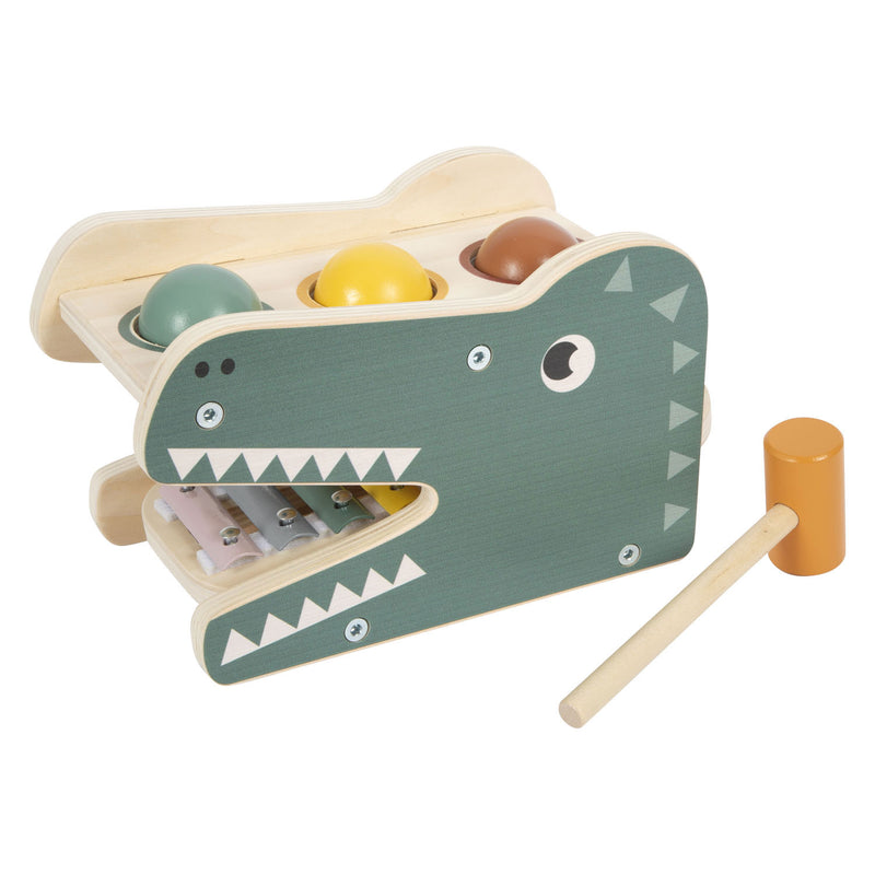 Afbeelding laden in galerijviewer, Small foot - houten xylofoon en hamerbank safari, 5dlg.