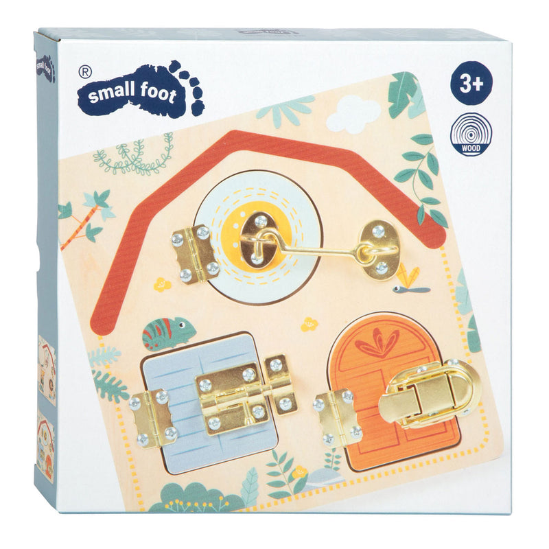 Load image into Gallery viewer, Small foot - sloten en grendels motorische activiteitenbord safari