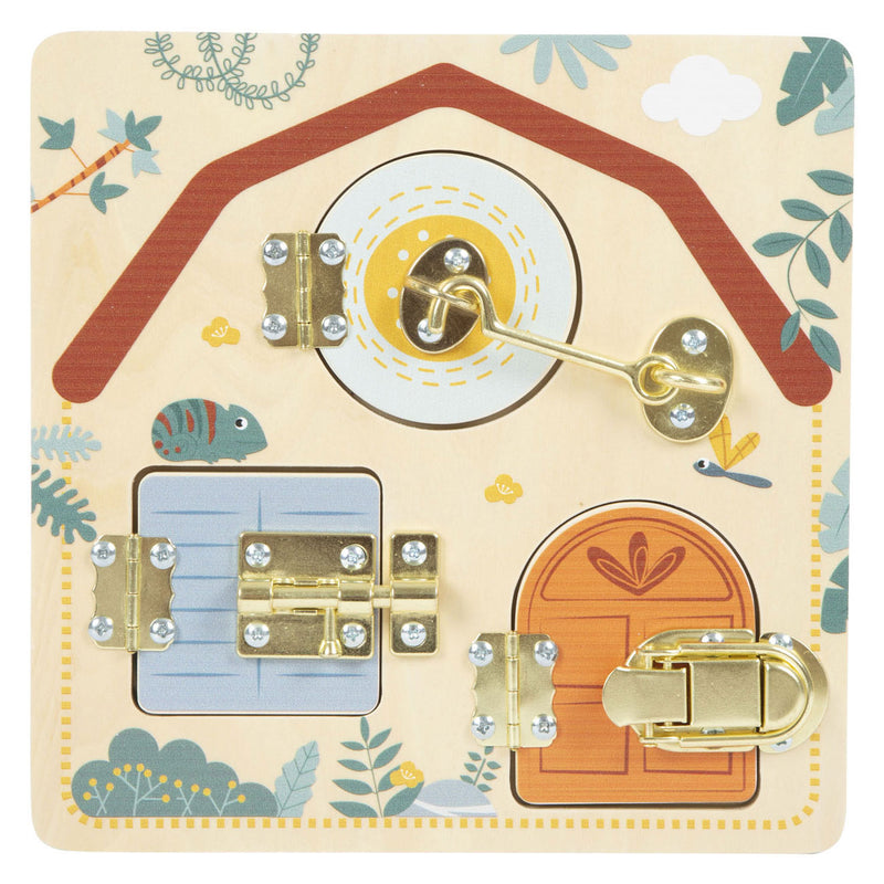 Load image into Gallery viewer, Small foot - sloten en grendels motorische activiteitenbord safari