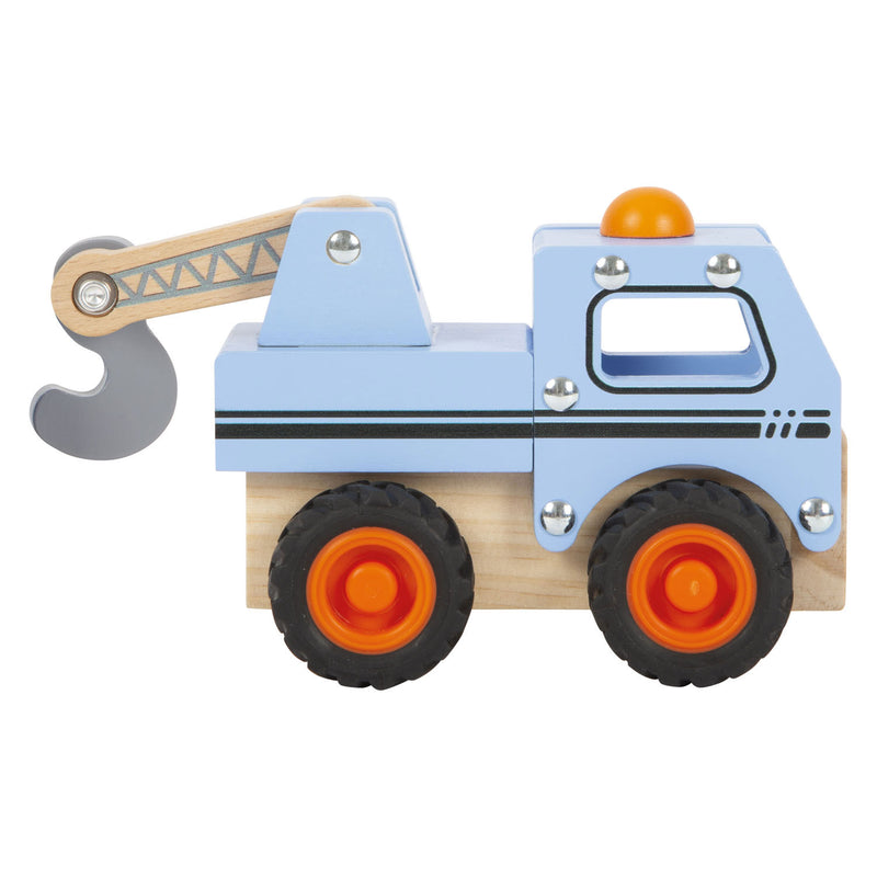 Load image into Gallery viewer, Small foot - houten sleepwagen blauw