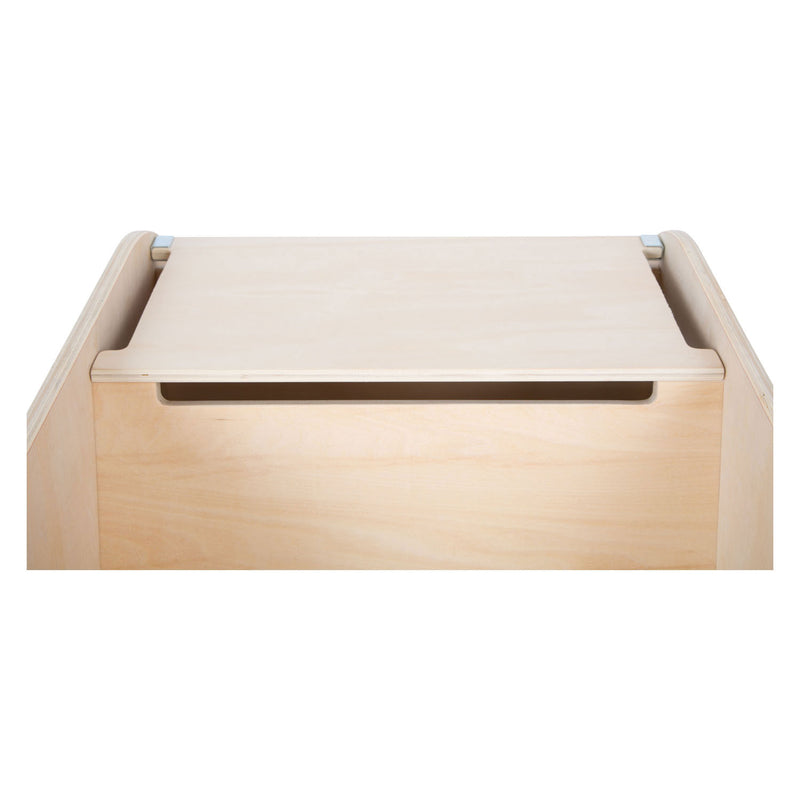 Load image into Gallery viewer, Small foot - houten speelgoedbox olifant op wielen met zitplek