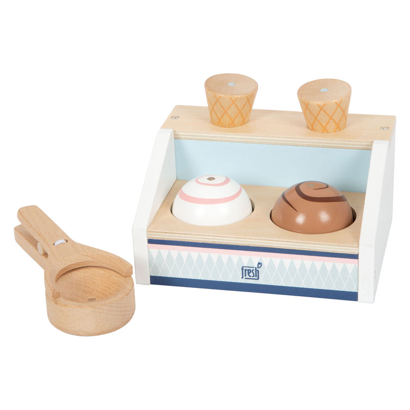 Load image into Gallery viewer, Small foot - houten compacte ijskraam fresh, 6dlg.