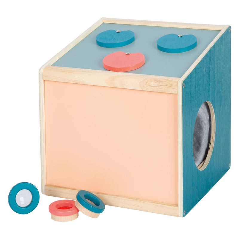 Load image into Gallery viewer, Small foot - houten sensorische voeldoos met lenzen zintuiglijk