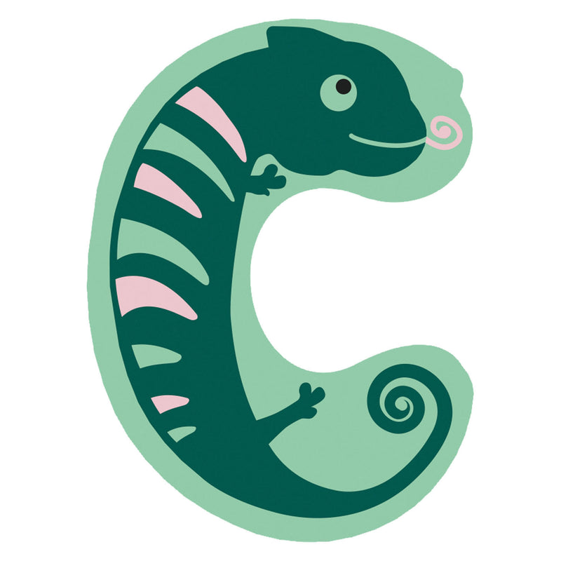 Load image into Gallery viewer, Small foot - houten dieren kinderletter - c