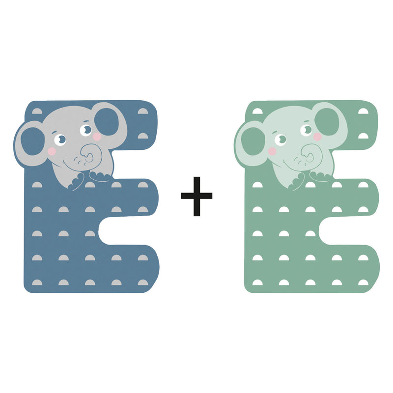 Load image into Gallery viewer, Small foot - houten dieren kinderletter - e