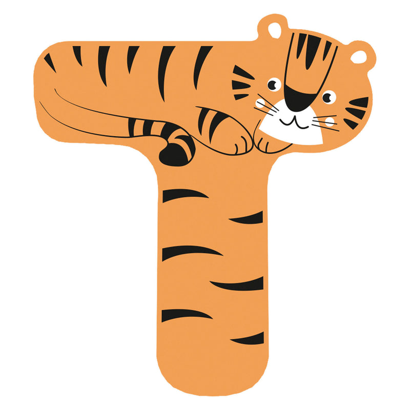 Load image into Gallery viewer, Small foot - houten dieren kinderletter - t