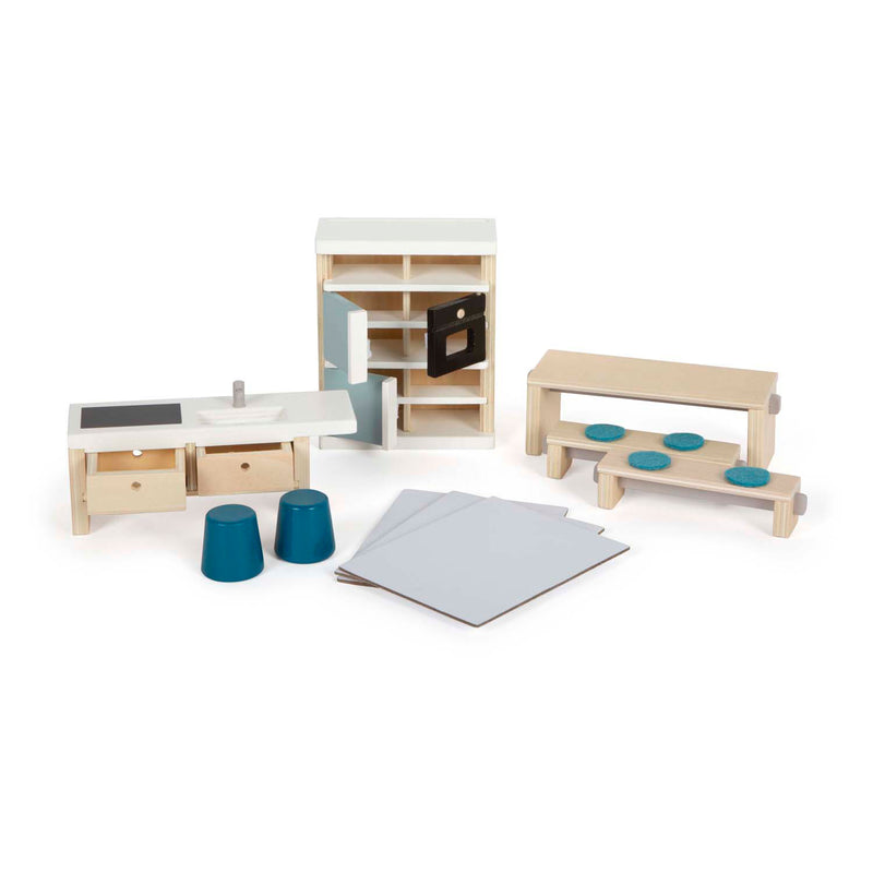 Load image into Gallery viewer, Small foot - houten poppenhuis meubeltjes keuken